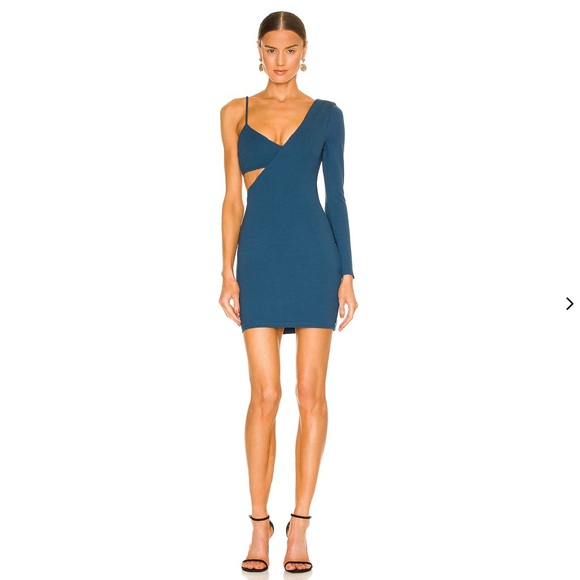 Lovers and Friends Valentina Mini Dress in Dark Teal, Size: M - Picture 1 of 8
